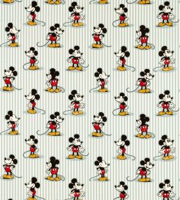 Mickey Stripe Fabric by Sanderson Sea Salt