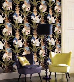 Egyptian Queens Wallpaper by MINDTHEGAP Anthracite