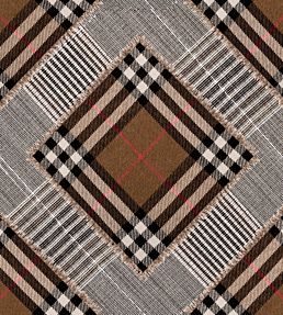 Checkered Patchwork Wallpaper by MINDTHEGAP Mid Brown