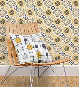 Darjeeling Wallpaper by Mini Moderns Mustard