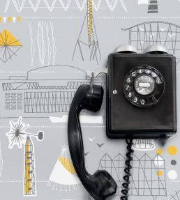 Festival Wallpaper by Mini Moderns Concrete