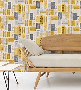 Hold Tight Wallpaper by Mini Moderns Mustard