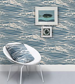 Whitby Wallpaper by Mini Moderns Stone