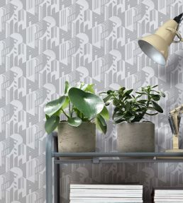 Bauhaus Wallpaper by Mini Moderns Stone