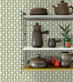 Pavilion Wallpaper by Mini Moderns Mustard