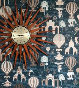 Pleasure Gardens Wallpaper by Mini Moderns Midnight & Copper