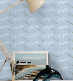 Gulls Wallpaper by Mini Moderns Stone