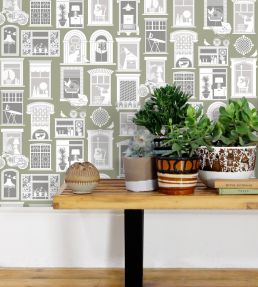 One Day Wallpaper by Mini Moderns British Lichen