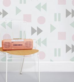 Play/Record Wallpaper by Mini Moderns Mustard