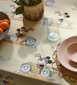 Minnie On the Move Fabric by Sanderson Sherbet