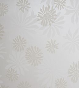 Fleur Wallpaper by MissPrint White with Stone