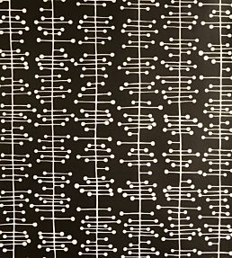 Muscat Small Wallpaper by MissPrint Black with White