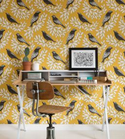 Songbird Wallpaper by MissPrint Slate