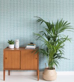 Muscat Small Wallpaper by MissPrint Duck Egg Blue