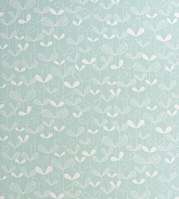 Saplings Wallpaper by MissPrint Pale Aqua
