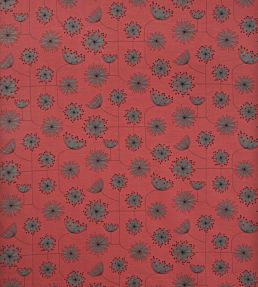 Dandelion Mobile Fabric by MissPrint Coral with Storm