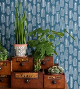 Bloom Wallpaper by MissPrint Teal