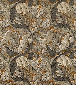 Acanthus Fabric by Morris & Co Mustard/Grey