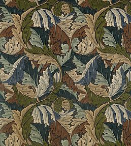 Acanthus Fabric by Morris & Co Slate Blue/Thyme