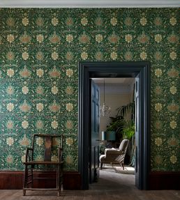 Montreal Wallpaper by Morris & Co Charcoal/Bronze