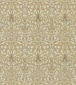 Snakeshead Wallpaper by Morris & Co Gold/Linen