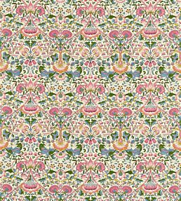 Lodden Fabric by Morris & Co Blush/Woad