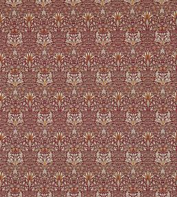 Snakeshead Fabric by Morris & Co Claret/Gold
