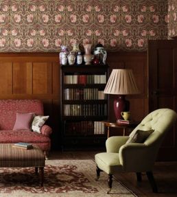 Pimpernel Wallpaper by Morris & Co Bayleaf/Manilla