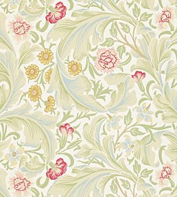 Leicester Wallpaper by Morris & Co Marble/Rose