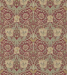 Honeysuckle & Tulip Wallpaper by Morris & Co Red/Gold