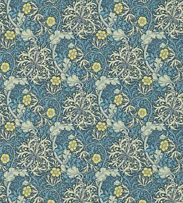 Morris Seaweed Wallpaper by Morris & Co Ink/Woad