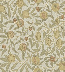 Fruit Fabric by Morris & Co Parchment/Bayleaf