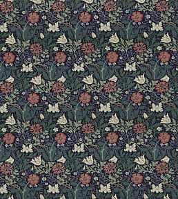 Compton Fabric by Morris & Co Indigo/Green