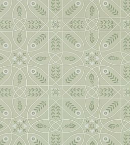 Brophy Trellis Wallpaper by Morris & Co Sage Linen