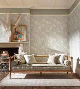 Double Bough Wallpaper by Morris & Co Pewter