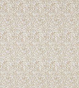Pure Willow Bough Embroidery Fabric by Morris & Co Wheat