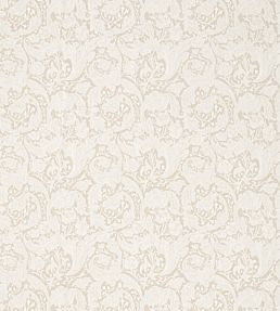 Pure Bachelors Button Embroidery Fabric by Morris & Co Flax