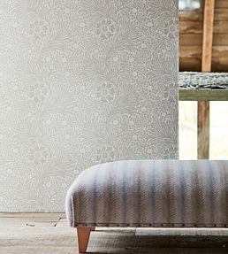 Pure Marigold Wallpaper by Morris & Co Cloud Grey