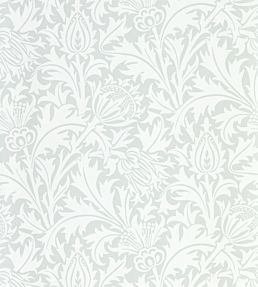 Pure Thistle Wallpaper by Morris & Co Grey Blue