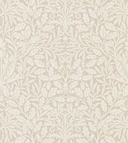 Pure Acorn Wallpaper by Morris & Co Linen/Ecru