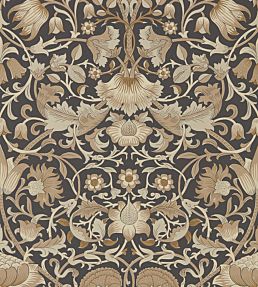Pure Lodden Wallpaper by Morris & Co Charcoal/Gold
