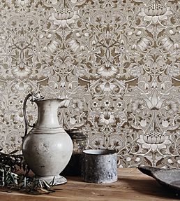 Pure Lodden Wallpaper by Morris & Co Gilver/Gold