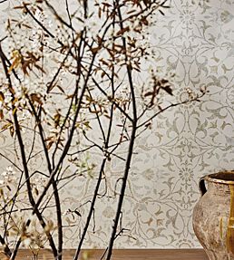 Pure Net Ceiling Wallpaper by Morris & Co Cream/Eggshell