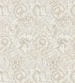 Pure Poppy Wallpaper by Morris & Co Cream/Gold