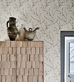 Pure Willow Bough Wallpaper by Morris & Co Ecru/Silver