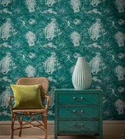 Torridon Wallpaper by Mulberry Home Woodsmoke