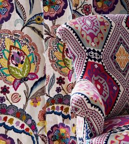 Magic Carpet Fabric by Mulberry Home Woodsmoke