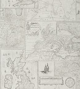 Bohemian Travels Wallpaper by Mulberry Home Silver