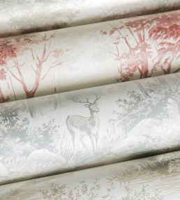 Torridon Wallpaper by Mulberry Home Silver/Grey