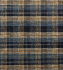 Clan Chenille Fabric by Mulberry Home Blue/Mole